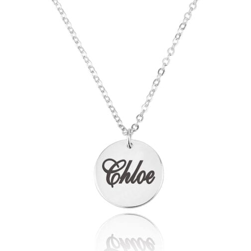 Coin Necklace With Engraving - Beleco Jewelry