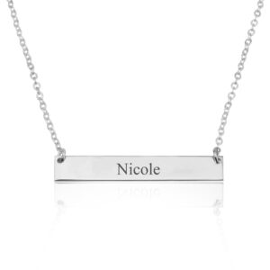 Customize Bar Necklace - Beleco Jewelry