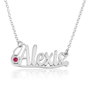 Doctor Stethoscope Necklace With Name And Birthstone - Beleco Jewelry