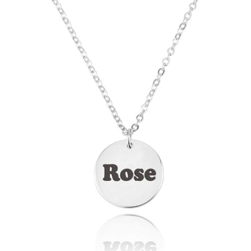 Engraving Disc Necklace - Beleco Jewelry