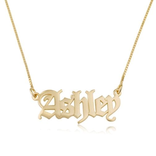 Gothic Name Necklace - Beleco Jewelry