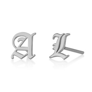 Initial Stud Earrings - Beleco Jewelry