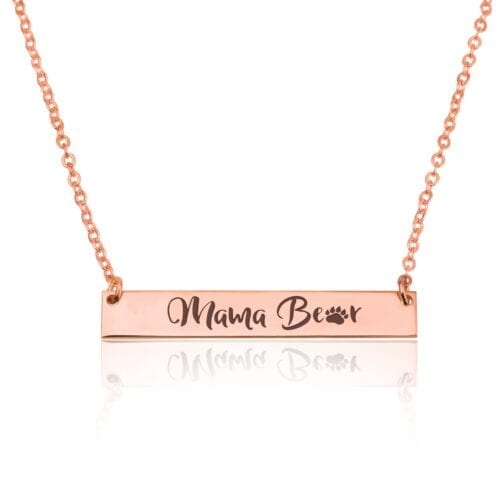 Momma Bear Necklace - Special Mother Gift - Beleco Jewelry