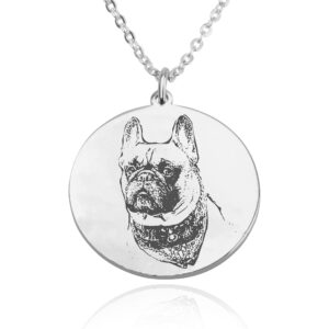 Personalized Dog Photo Engraved Necklace - Beleco Jewelry