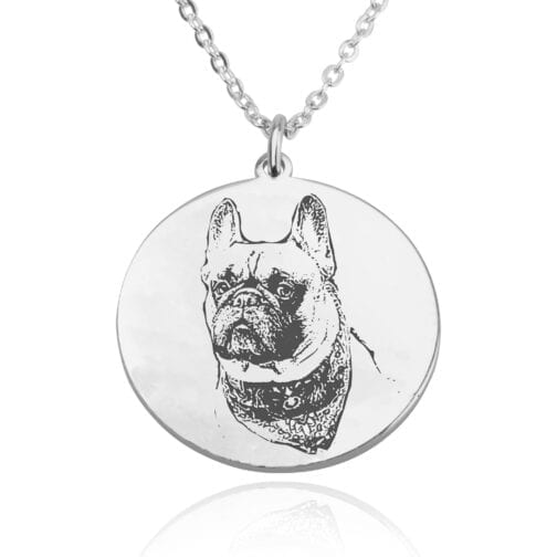 Personalized Dog Photo Engraved Necklace - Beleco Jewelry