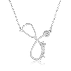 Personalized Stethoscope Necklace - Beleco Jewelry