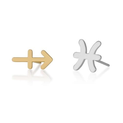 Zodiac Sigh Stud Earrings - Beleco Jewelry