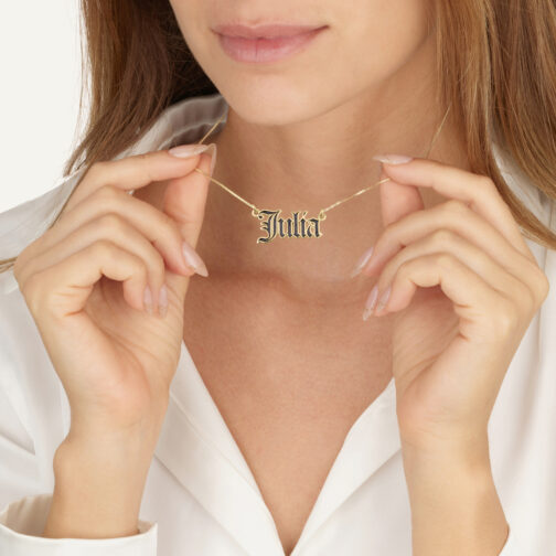 ⁦שרשרת שם במילוי צבע בהתאמה אישית⁩ – תמונה ⁦16⁩