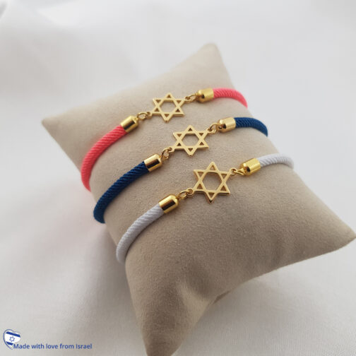 ⁦צמיד חבל מבד מגן דוד⁩ – תמונה ⁦2⁩