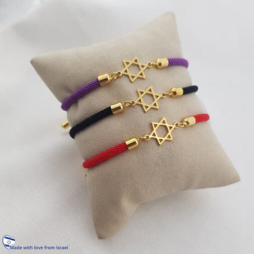⁦צמיד חבל מבד מגן דוד⁩ – תמונה ⁦4⁩